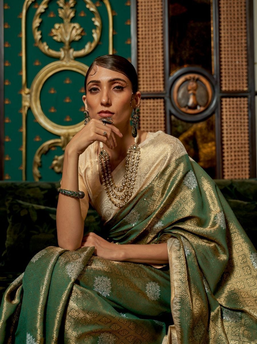 Beige Color Sarees: Buy Authentic Beige Sarees at Amazing Prices | Utsav  Fashion
