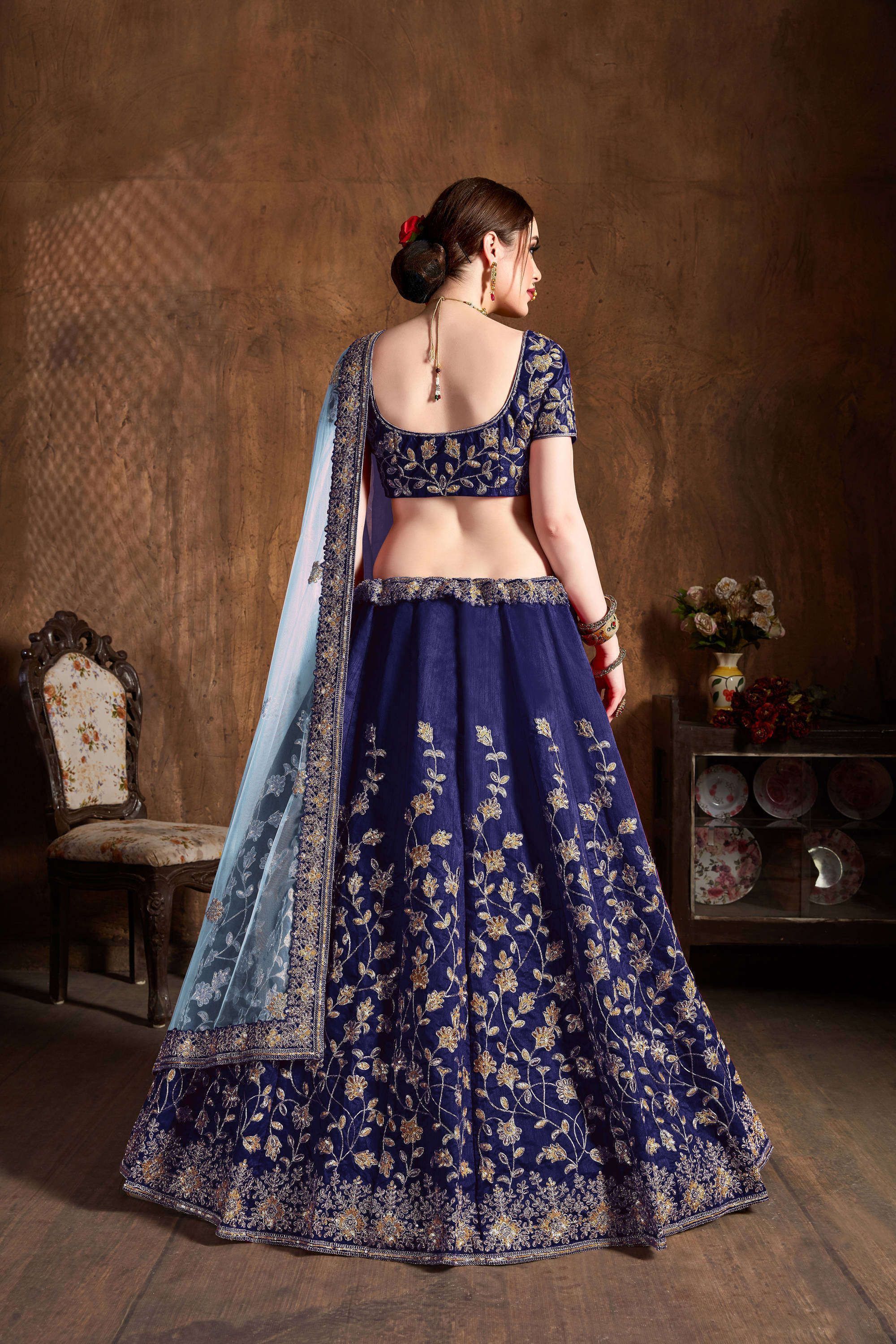 25 Blue lehengas for the brides who plan to ditch the reds and pinks! |  Wedding Planning and Ideas | Wedding Blog