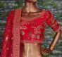 Red Embroidery Thai Silk Bridal Lehenga Choli