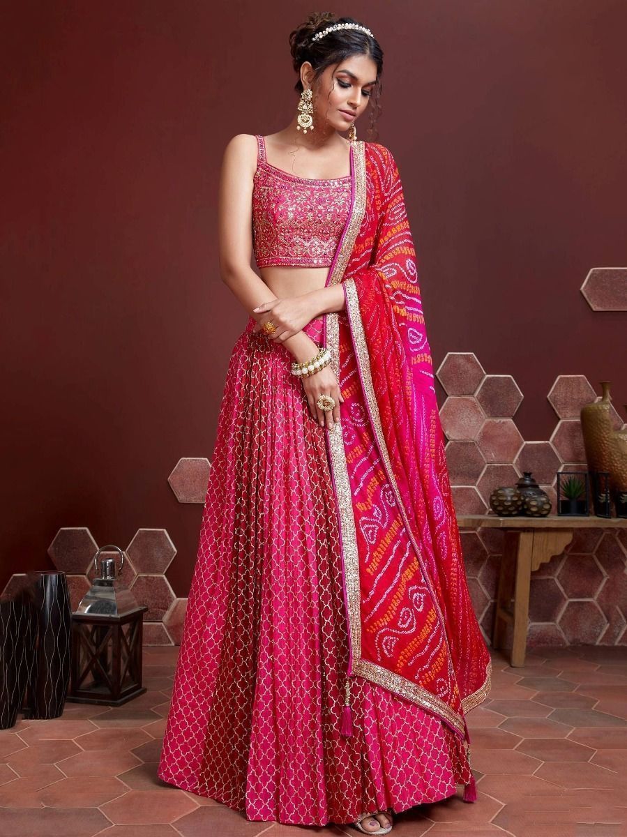 MISS TANISHQ Beautiful lehenga set suitable for a simple elegant outing.  This lehenga is a dusty