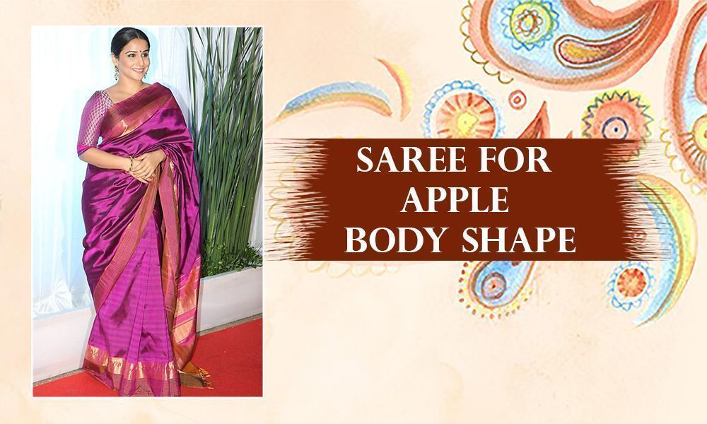 Saree for Apple Body Shape