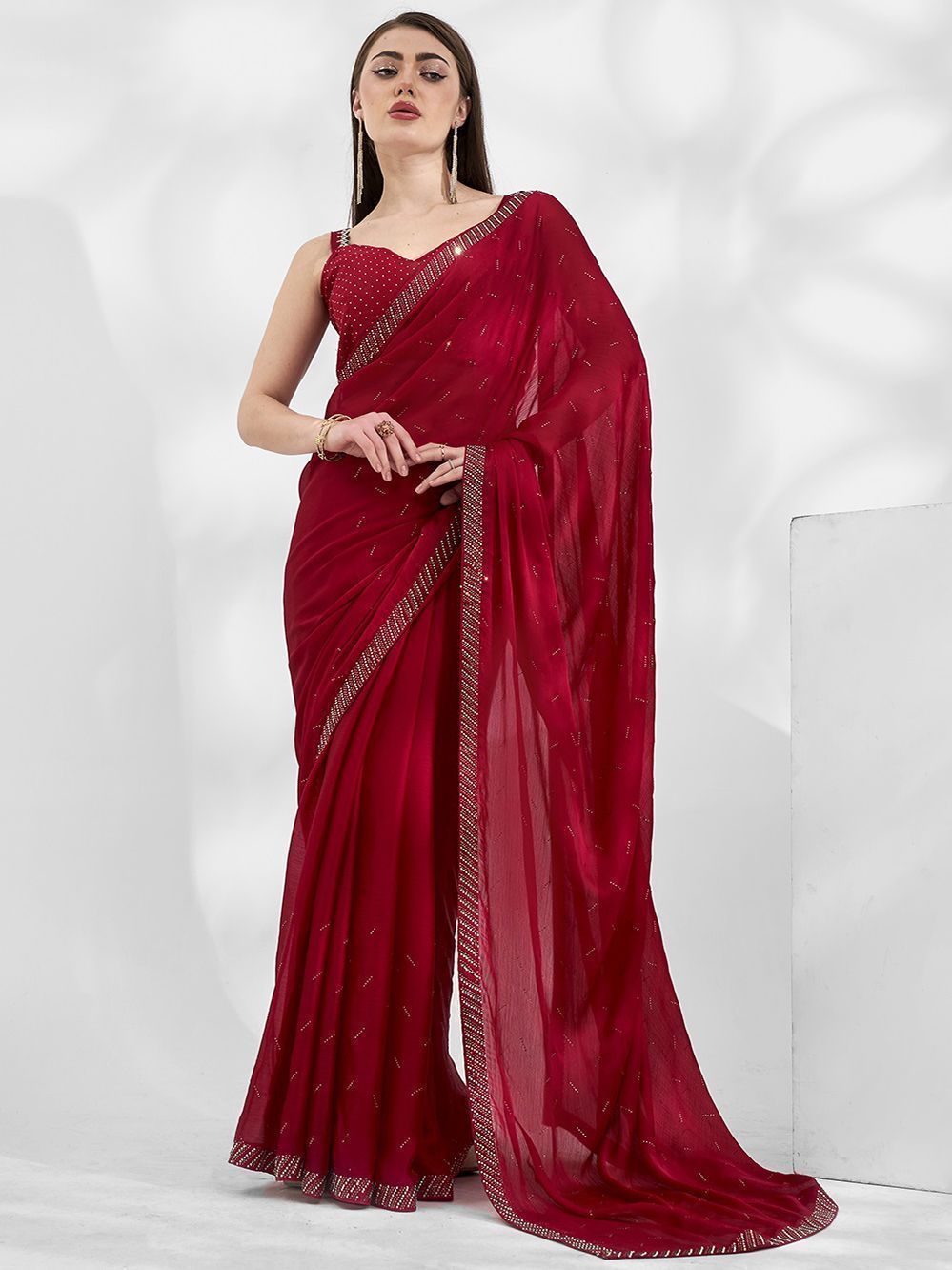cocktail party wear saree
