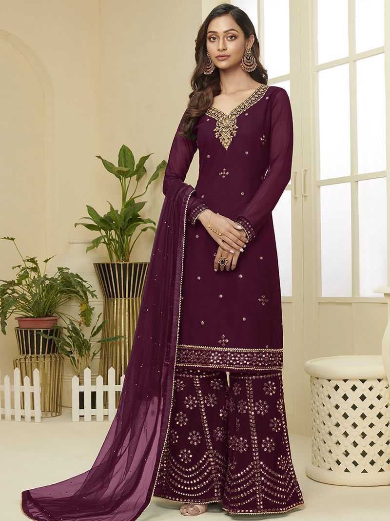 long sharara suit
DIFFERENT TYPES OF SHARARA SUIT
