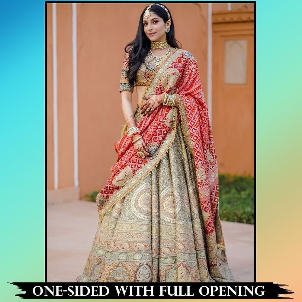 Trending dupatta draping styles | Single dupatta draping idea | Red  banarasi silk lehenga | Red … | Latest bridal lehenga, Bridal lehenga red,  Indian bridal lehenga